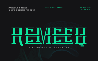 Remeeq | Futuristic Style Font