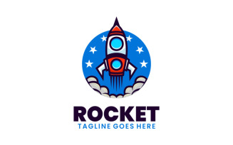 Rocket Simple Mascot Logo 1