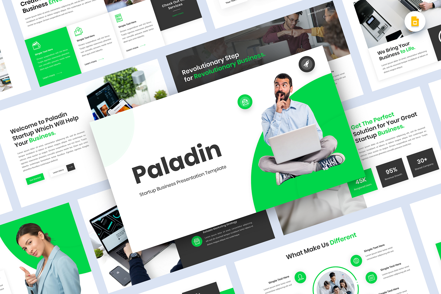 Paladin - Startup Business Google Slide Template