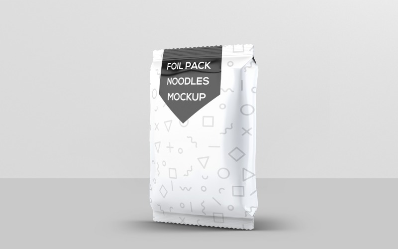 Foil Bag - Instant Food Foil Bag Mockup 2 Product Mockup