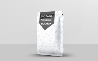 Foil Bag - Instant Food Foil Bag Mockup 2