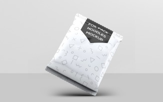Foil Bag - Instant Food Foil Bag Mockup 3