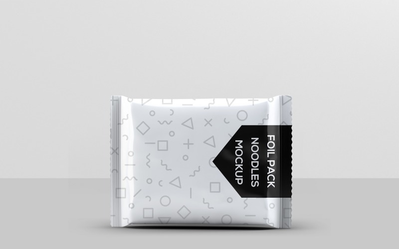 Foil Bag - Instant Food Foil Bag Mockup 6 Product Mockup