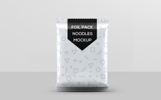 Foil Bag - Instant Food Foil Bag Mockup