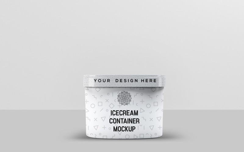 Ice Cream Container Mockup 2 Product Mockup