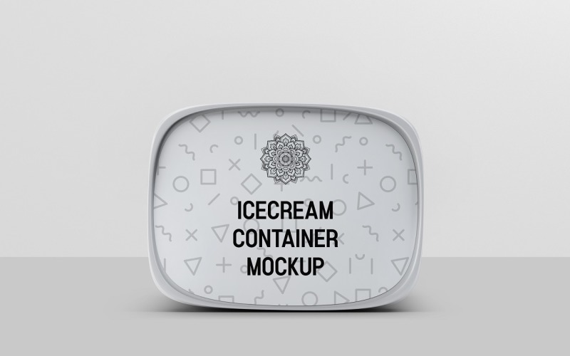 Ice Cream Container Mockup 3 Product Mockup
