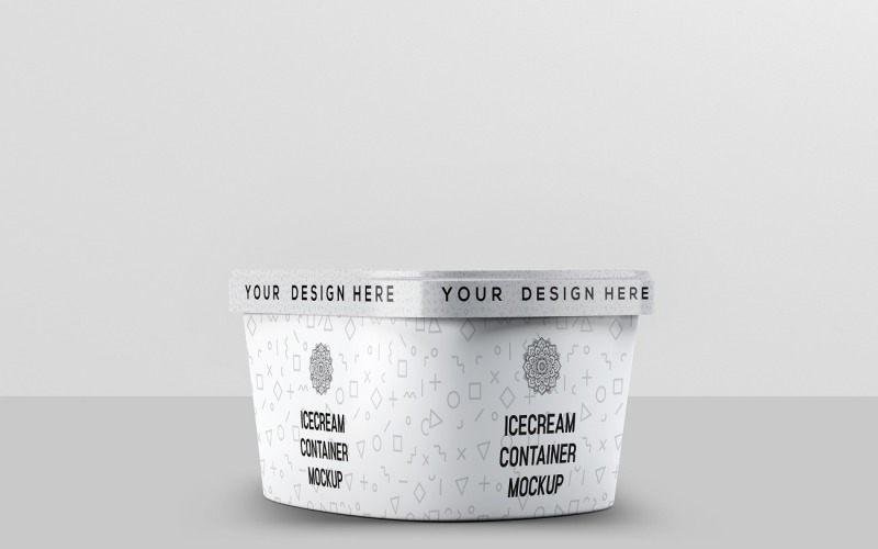 Ice Cream Container Mockup 5 Product Mockup