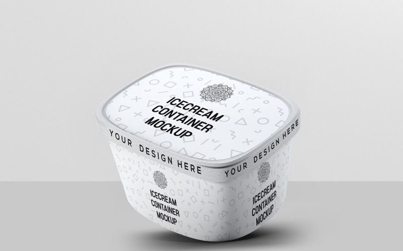 Ice Cream Container Mockup 7 Product Mockup