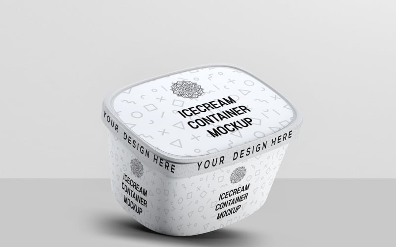 Ice Cream Container Mockup 8 Product Mockup
