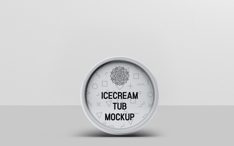 Ice Cream Packaging Tub Mockup 7 Product Mockup