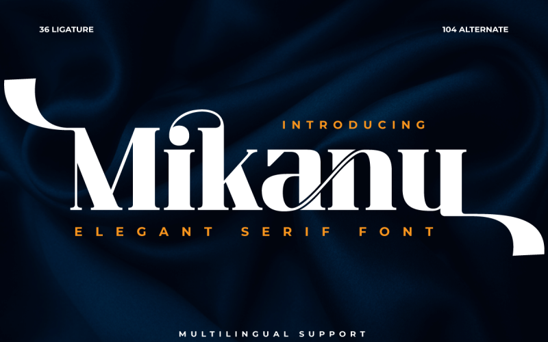Mikanu | Serif Classic Modernism Font
