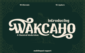 WAKCAHO | Serif Classic Modernism