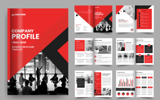 Corporate company profile multipage business brochure template design