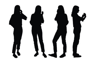 Female actor silhouette collection
