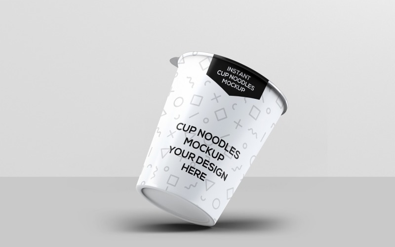 Food Cup - Instant Food Cup Mockup 3 Product Mockup