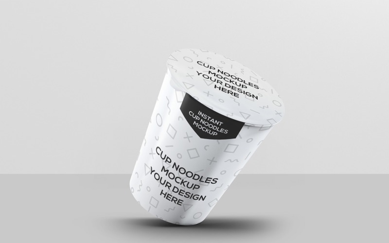 Food Cup - Instant Food Cup Mockup 4 Product Mockup