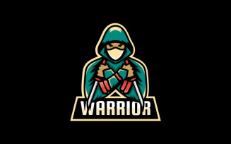 Warrior E-Sports and Sports Logo Style