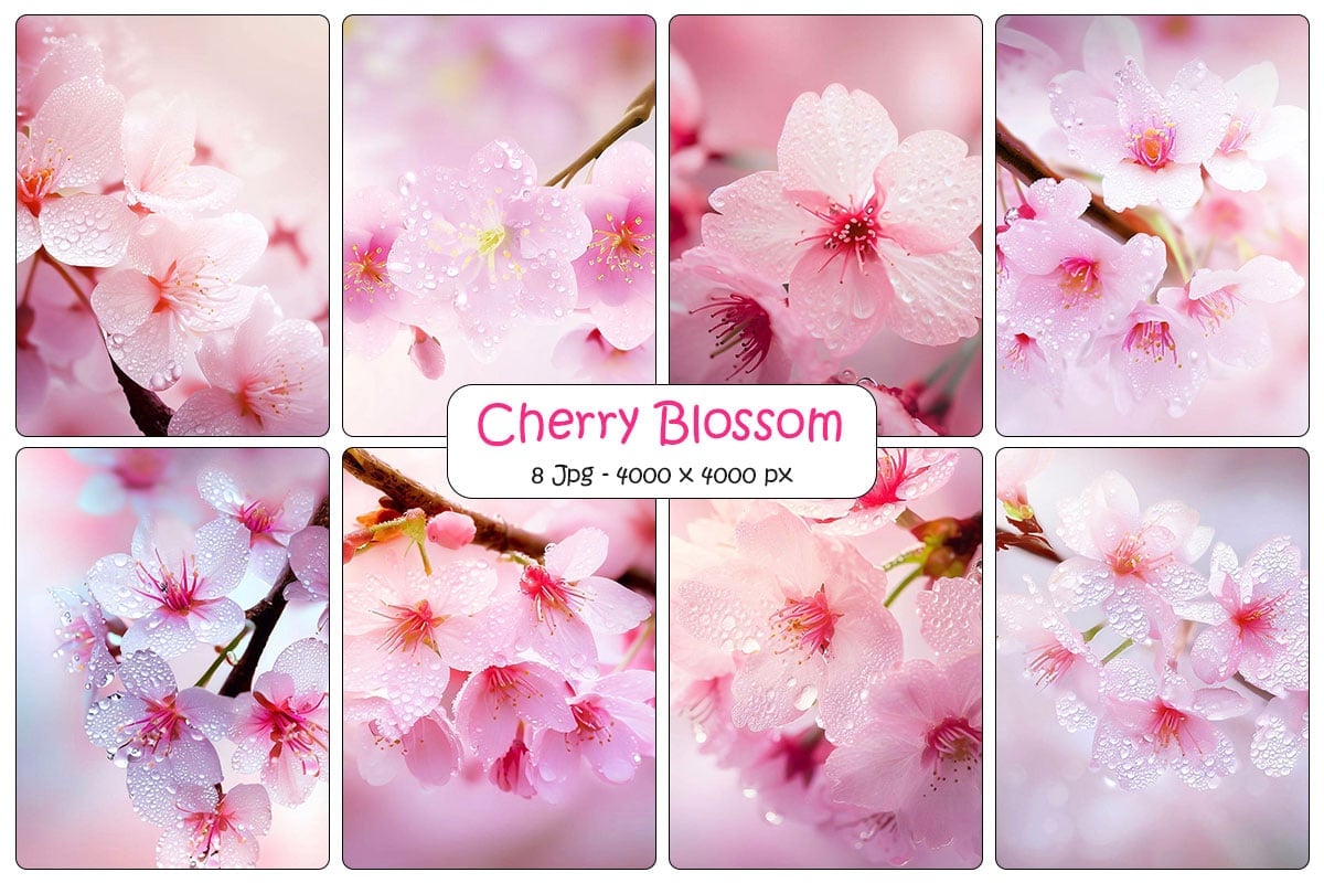 Kit Graphique #334431 Cherry Blossom Divers Modles Web - Logo template Preview