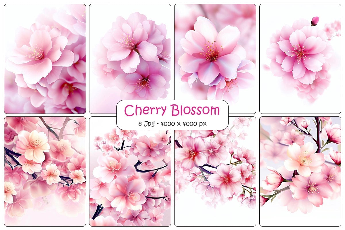 Kit Graphique #334521 Cherry Blossom Divers Modles Web - Logo template Preview