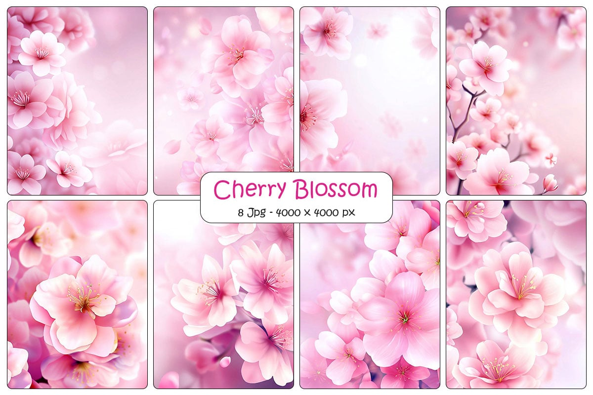 Kit Graphique #334525 Cherry Blossom Divers Modles Web - Logo template Preview