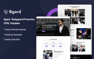 Bgard – Body guard Protection Website Template