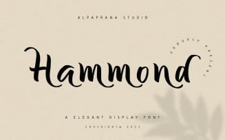 Hammond - Elegant Display Font