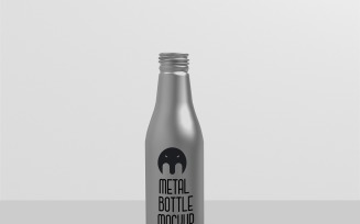 Metal Drink Bottle Mockup