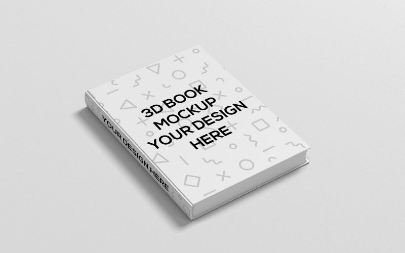 Realistic Hard Cover Book Mockup Product Mockup