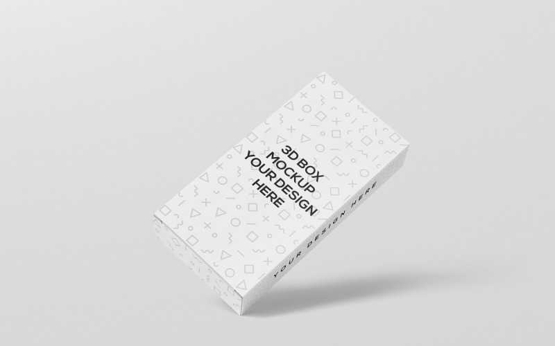 Slim High Rectangle Box Mockup 3 Product Mockup