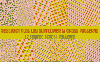 Flat Seamed Sunflower Pattern and Border