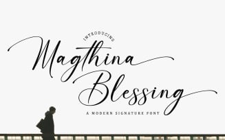 Magthina Blessing Signature Font
