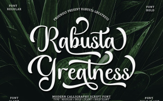 Rabusta Greatness - 4 Type Font