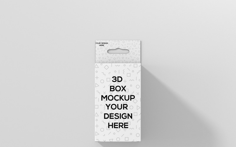 Rectangle Small Size Box With Hanger Mockup 5 Product Mockup