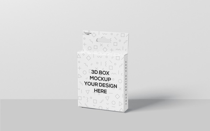 Slim Square Box With Hanger Mockup 2 Product Mockup