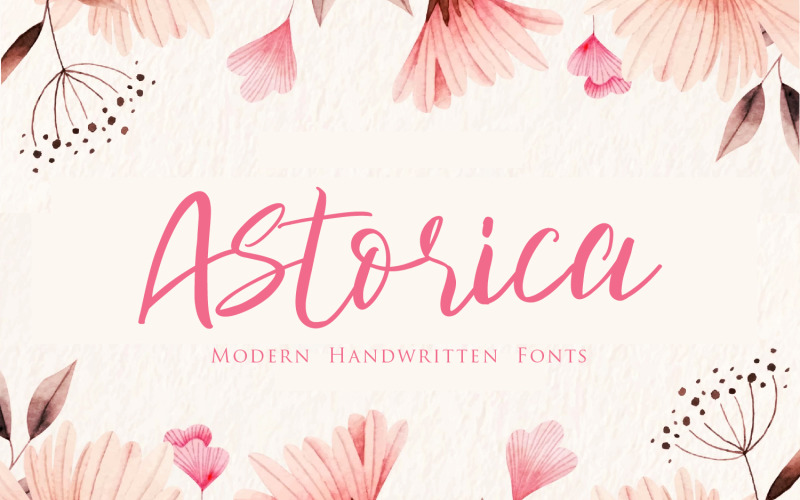 Astorica - Modern Script fonts Font