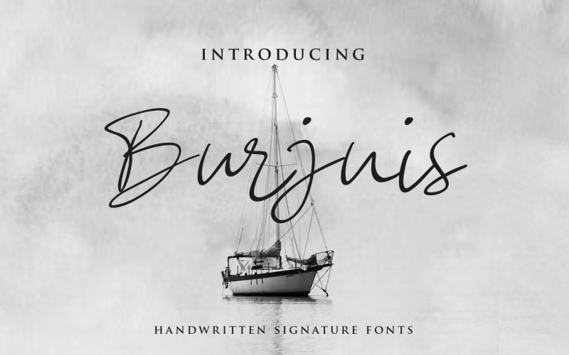 Burjuis - Modern Script fonts Font