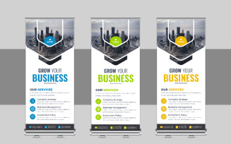 Corporate Roll Up Banner, X Banner, Standee, Pull Up Design for Advertising Agency