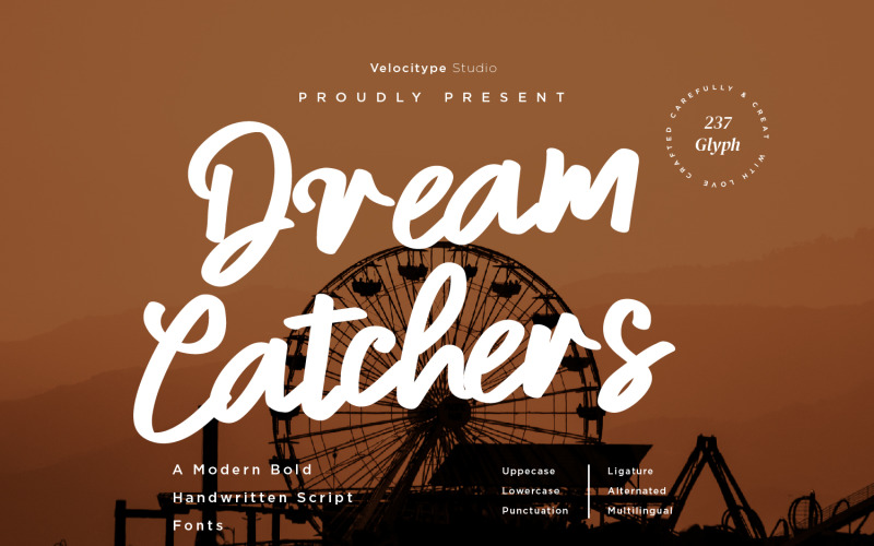 Dream Catchers - Modern Bold Handwritten Script fonts Font