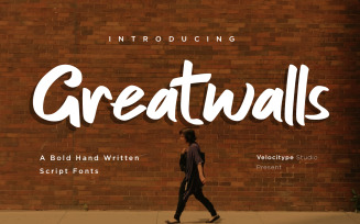 Greatwalls - Modern Bold Script fonts