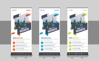 Modern Roll Up Banner, X Banner, Standee, Pull Up Design for Advertising Agency