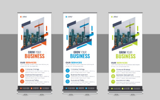 Modern Roll Up Banner, X Banner, Standee, Pull Up Design for Advertising Company