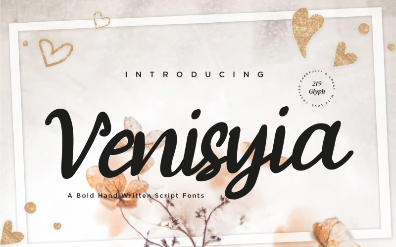Venisyia - Modern Bold Script fonts Font