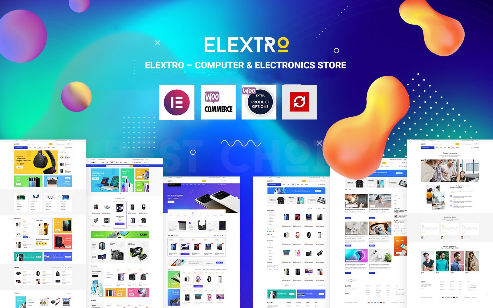 Elextro – Computer & Electronics Store Elementor WordPress  Themes 334805