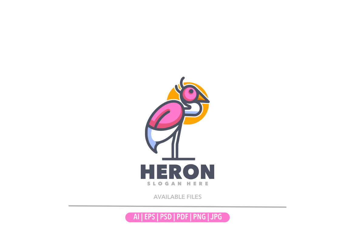 Kit Graphique #334870 Heron Vol Divers Modles Web - Logo template Preview