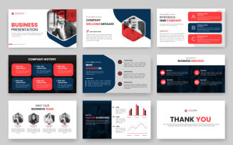 Business presentation slides template design. Use for modern presentation background design