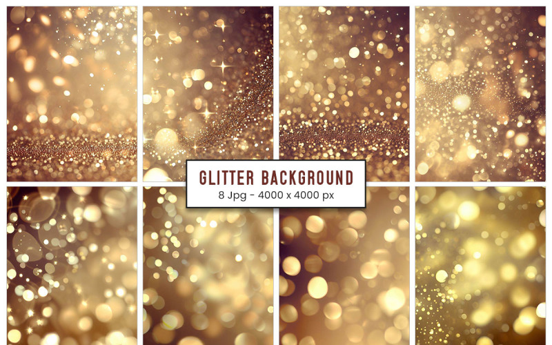 Golden glitter effect background texture, Bokeh lights sparkle gold glitter texture Background