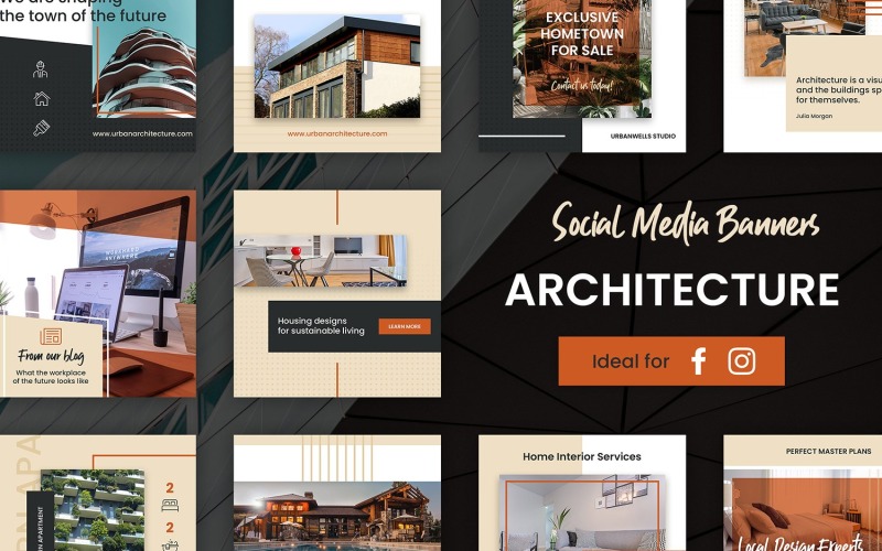 Instagram Banners - Architecture and Home Design Social Media