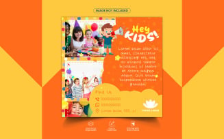 Kids Party feed Social Media Template