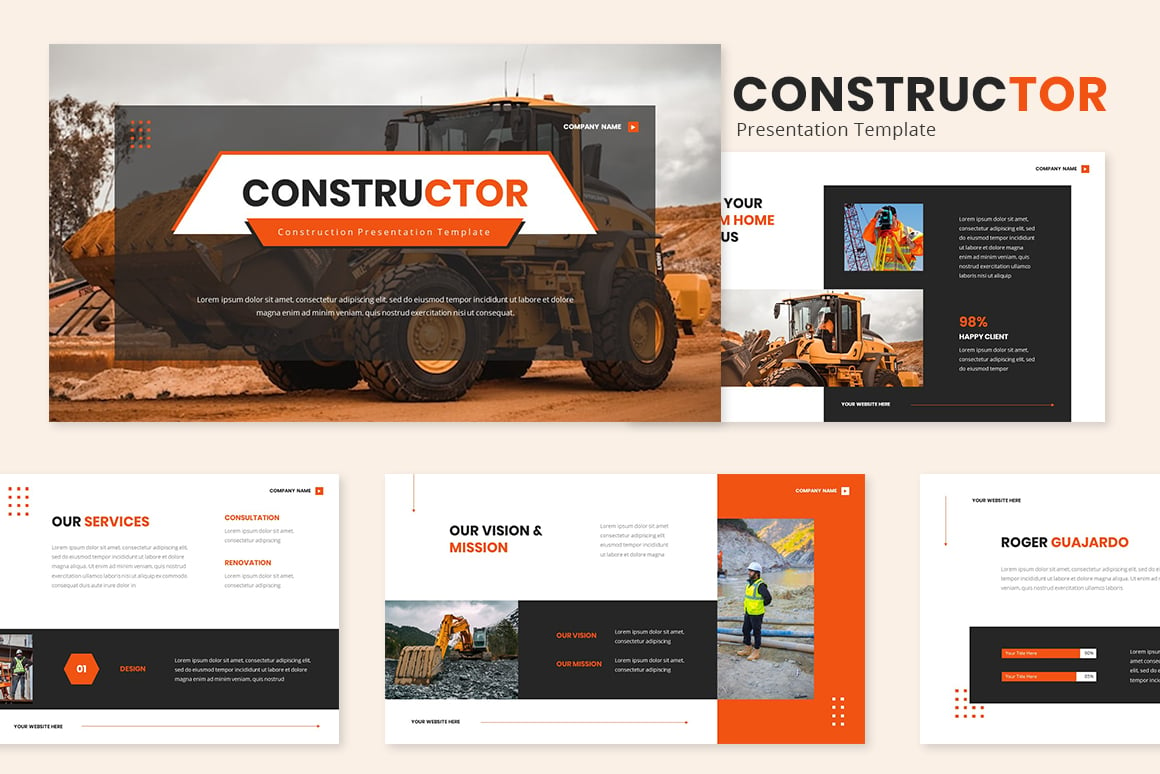Kit Graphique #334936 Publicit Construction Web Design - Logo template Preview