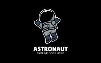 Astronaut Mascot Cartoon Logo 1